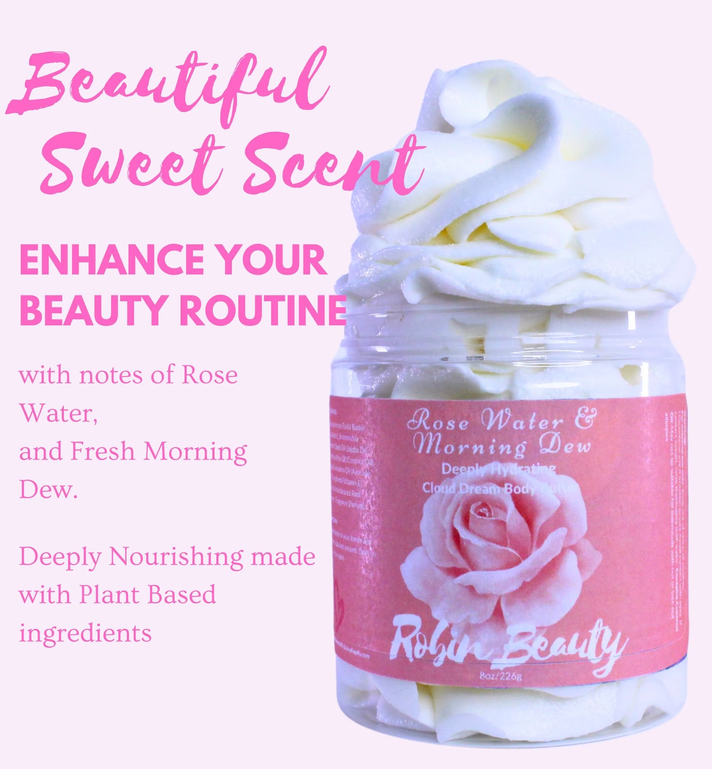 Rosewater & Morning Dew Whipped Body Butter